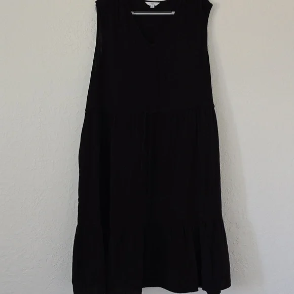 NWOT 100% Cotton black Time And Tru Gauze Dress Size 3x - Picture 1 of 3